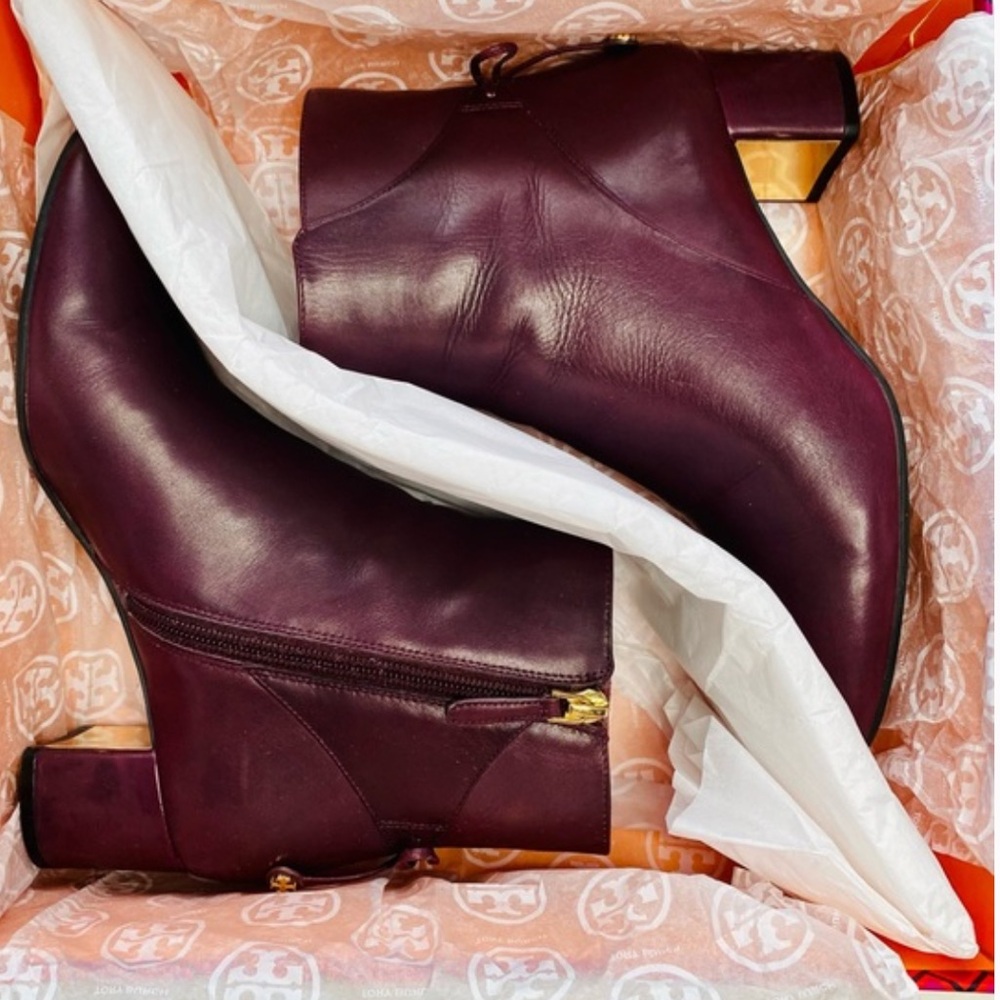 Tory Burch Laila Leather Booties - Picture 2 of 14